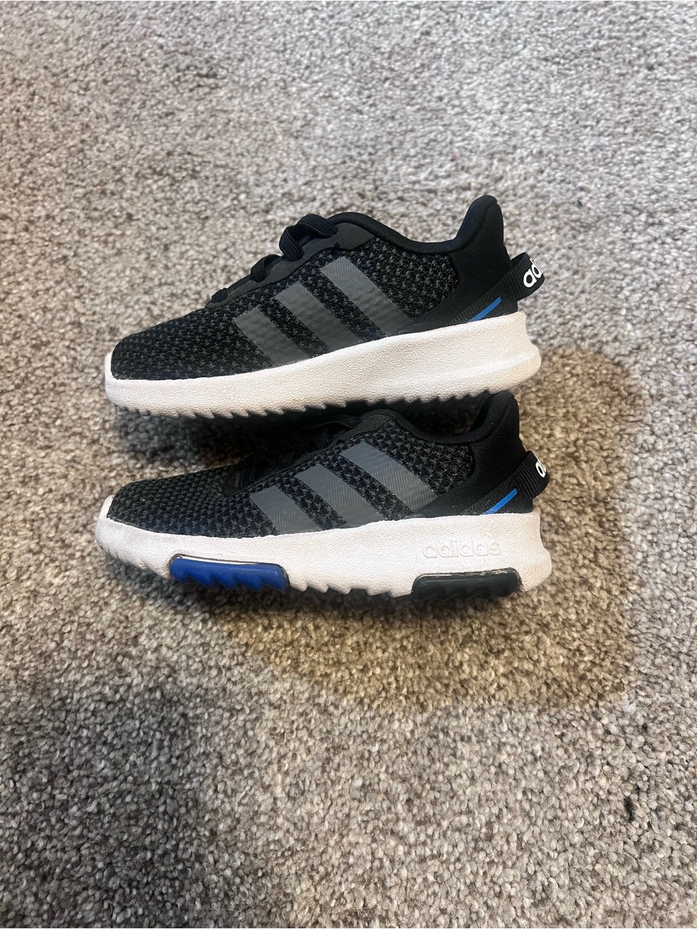 adidas Kids Black Knit Runner Sneakers